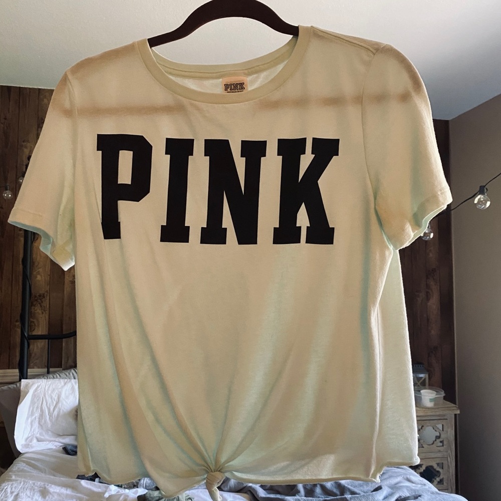Light Blue Victoria Secret Pink Tee
